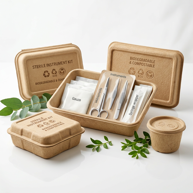 Standardized Compostable Medical Packaging for Health Supplies